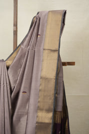 Dusty Mauve Maheshwari Saree - SRDMMS878