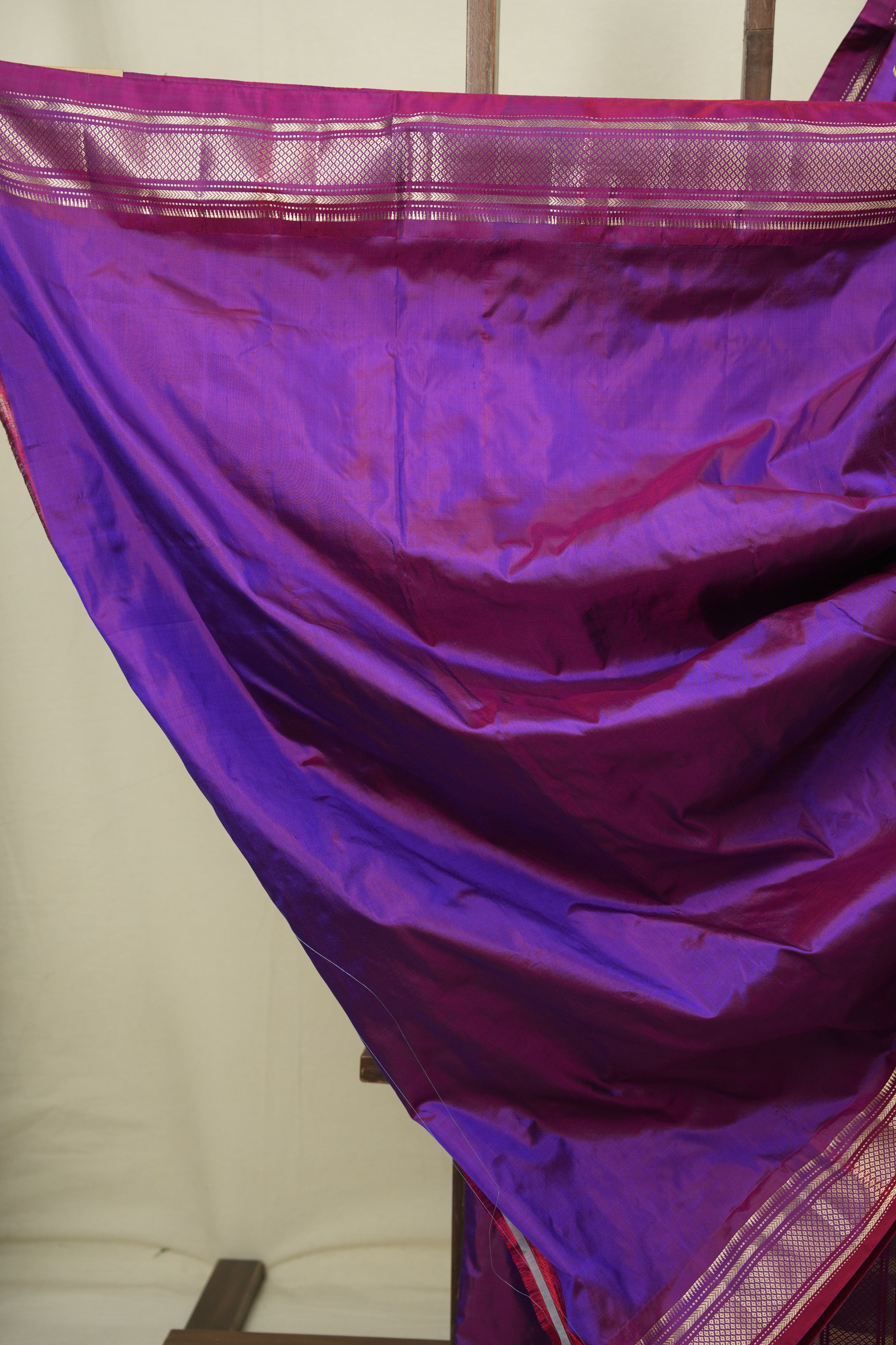 Purple Silk Paithani Saree - SRPSPS811