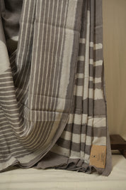 Grey HBP Cotton Saree - SRGCS3433