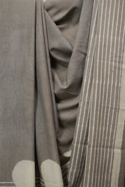 Grey HBP Cotton Saree - SRGCS3433