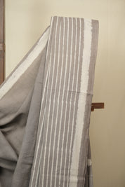 Grey HBP Cotton Saree - SRGCS3433
