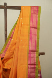 Mango Yellow Silk Paithani Saree - SRMYSPS812