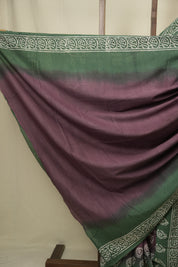 Purple HBP Cotton Saree - SRPCS3440