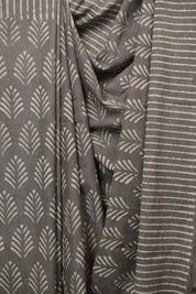 Grey HBP Cotton Saree - SRGCS3441