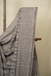 Grey HBP Cotton Saree - SRGCS3441