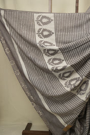Grey HBP Cotton Saree - SRGCS3441