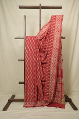 Peach HBP Cotton Saree - SRPCS3435
