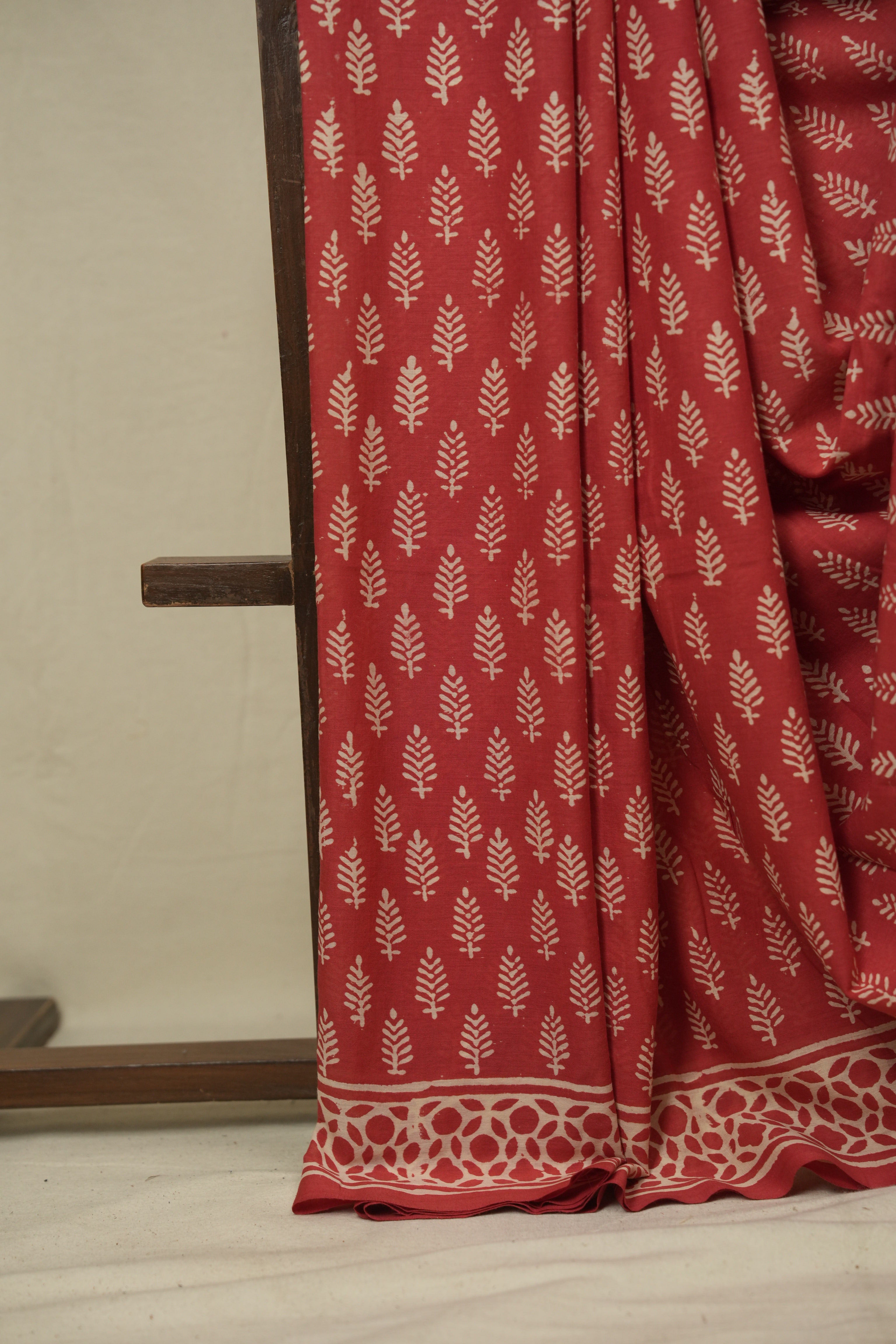 Peach HBP Cotton Saree - SRPCS3435