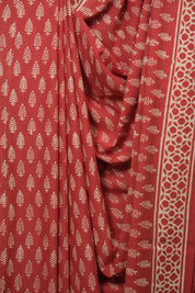 Peach HBP Cotton Saree - SRPCS3435