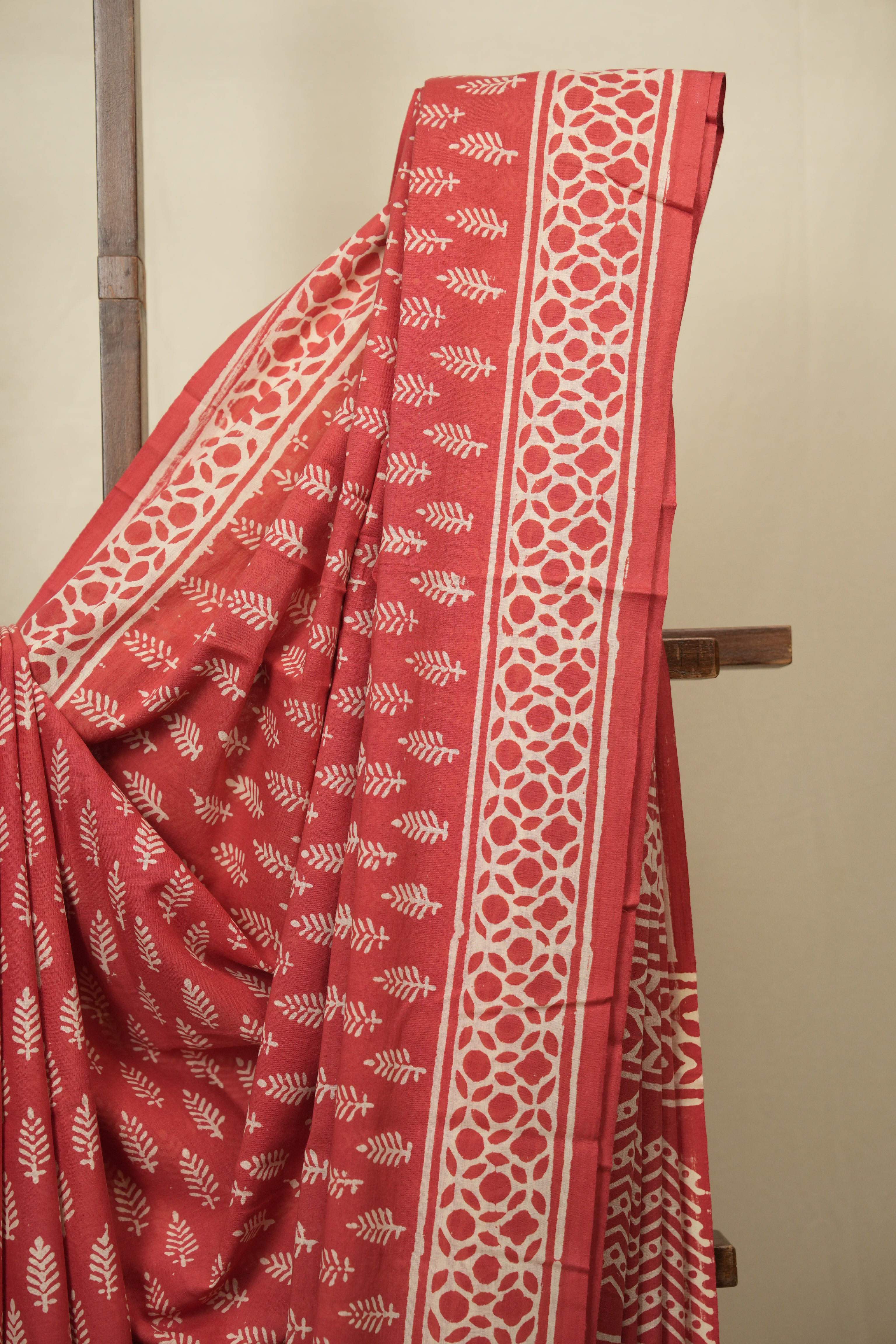 Peach HBP Cotton Saree - SRPCS3435