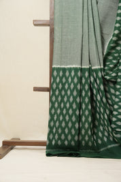 Green Pochampalli Cotton Ikat Saree - SRGPCIS545