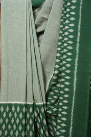 Green Pochampalli Cotton Ikat Saree - SRGPCIS545