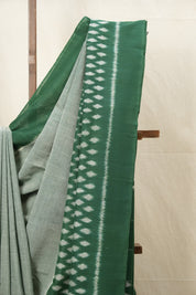 Green Pochampalli Cotton Ikat Saree - SRGPCIS545