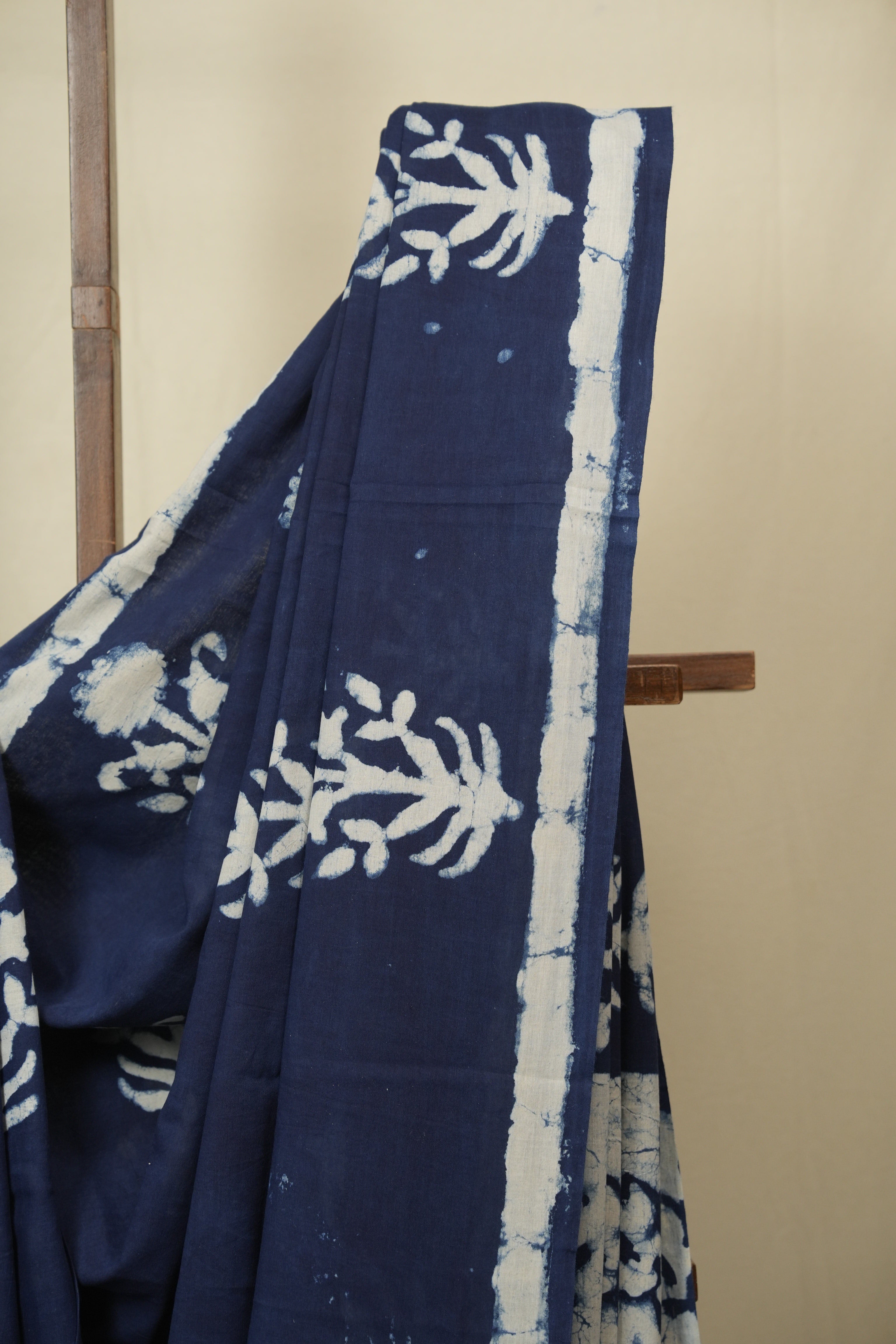 Indigo HBP Cotton Saree - SRICS3429