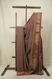 Dual Tone Pink Cotton Paithani Saree - SRDTPCPS829