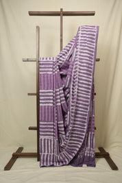 Lilac HBP Cotton Saree - SRLCS3428