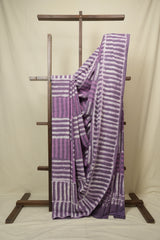 Lilac HBP Cotton Saree - SRLCS3428