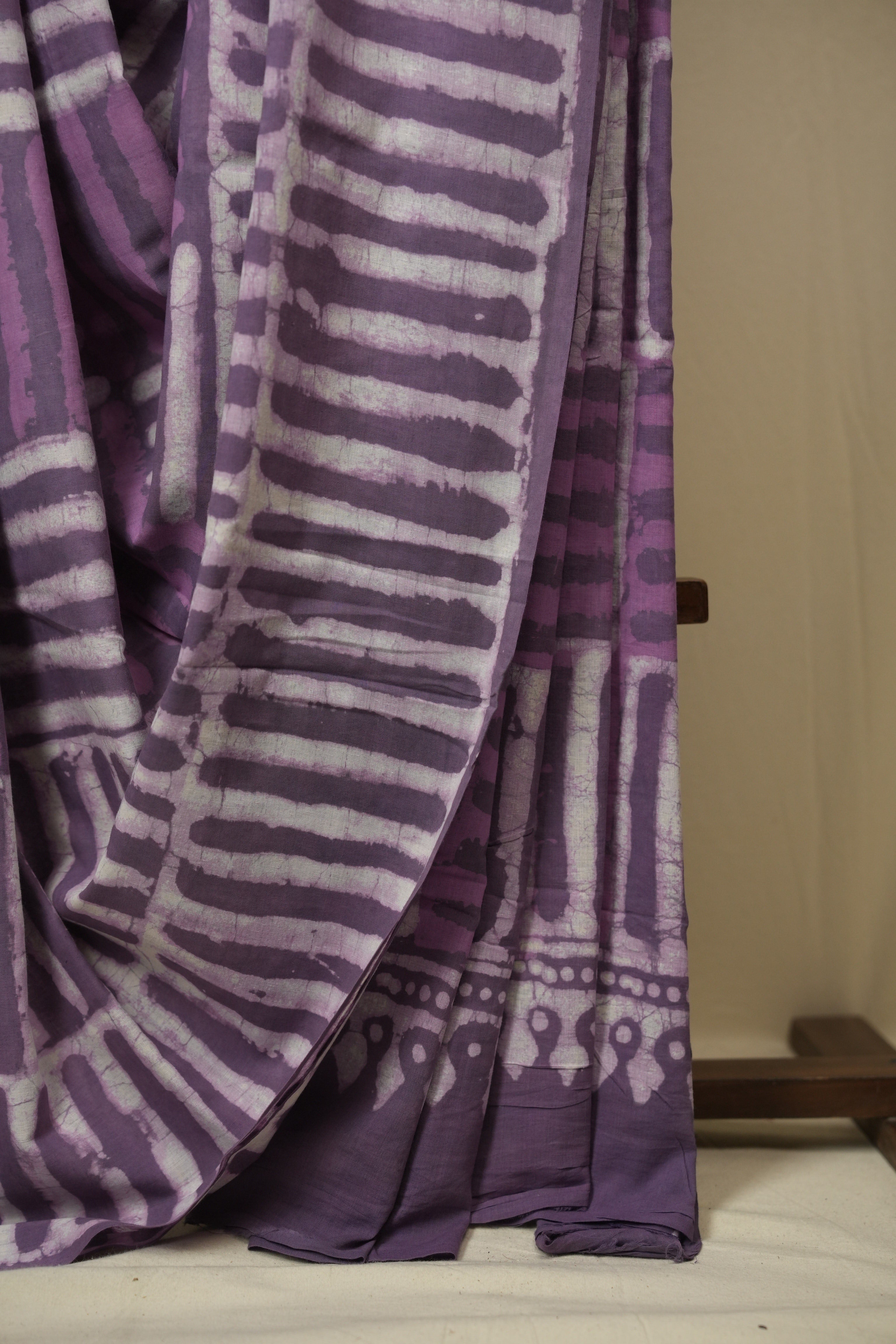 Lilac HBP Cotton Saree - SRLCS3428