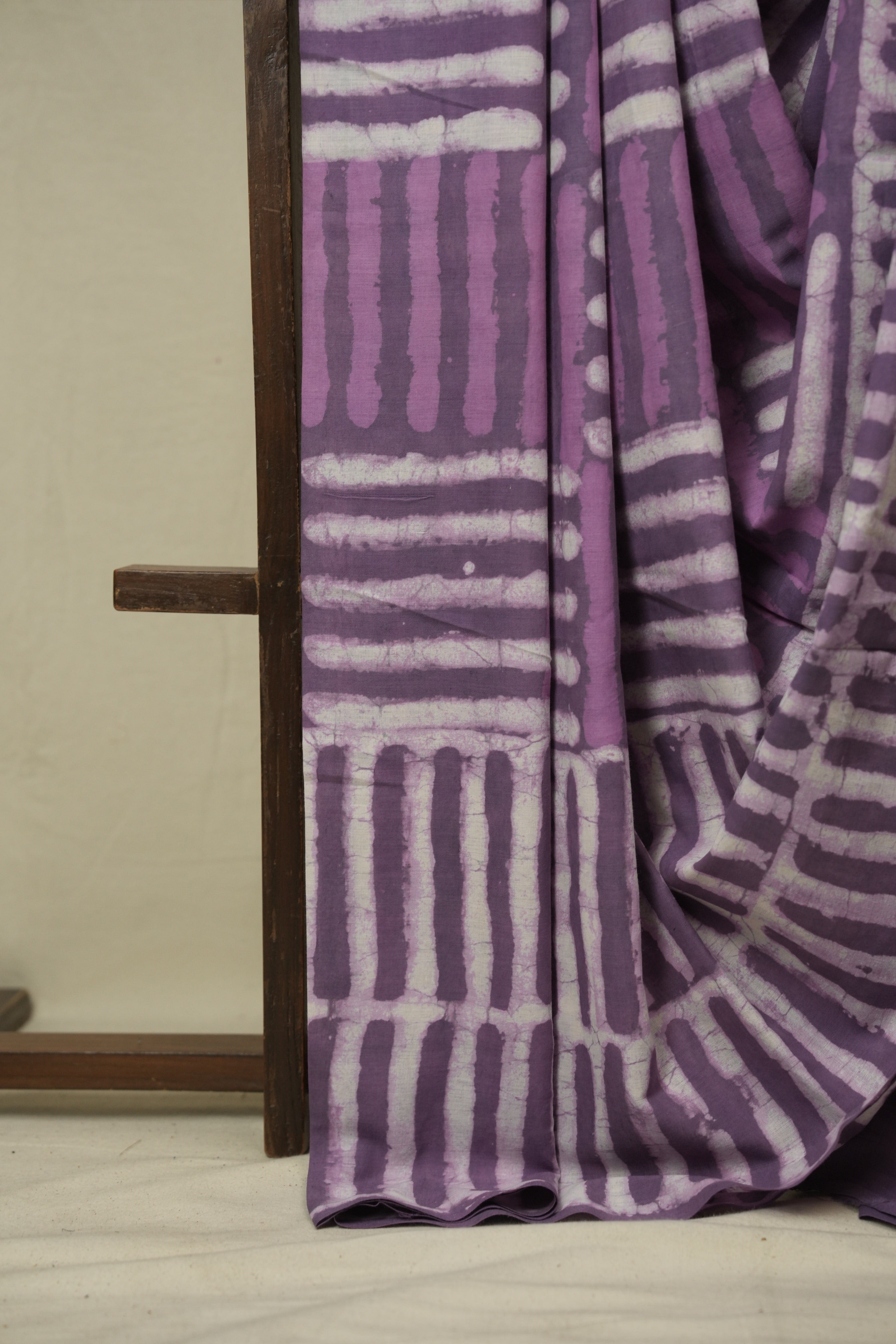 Lilac HBP Cotton Saree - SRLCS3428