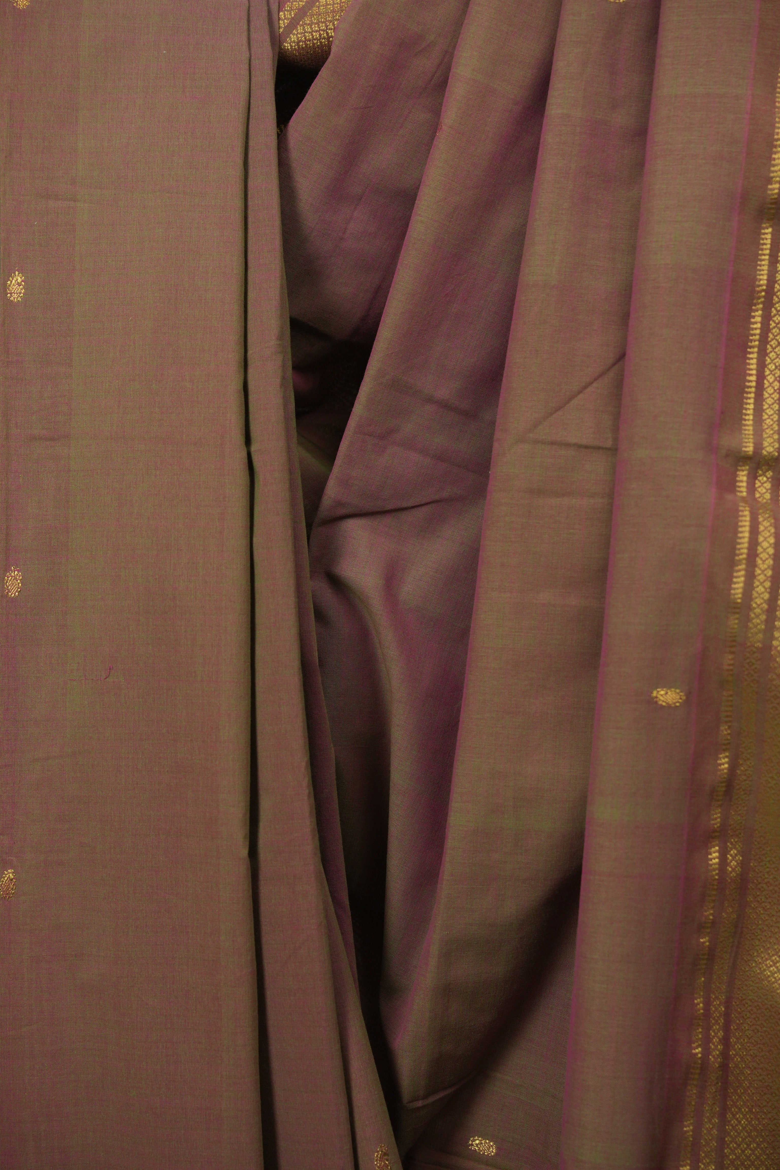 Dual Tone Pink Cotton Paithani Saree - SRDTPCPS829