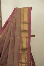 Dual Tone Pink Cotton Paithani Saree - SRDTPCPS829