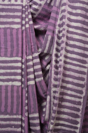 Lilac HBP Cotton Saree - SRLCS3428