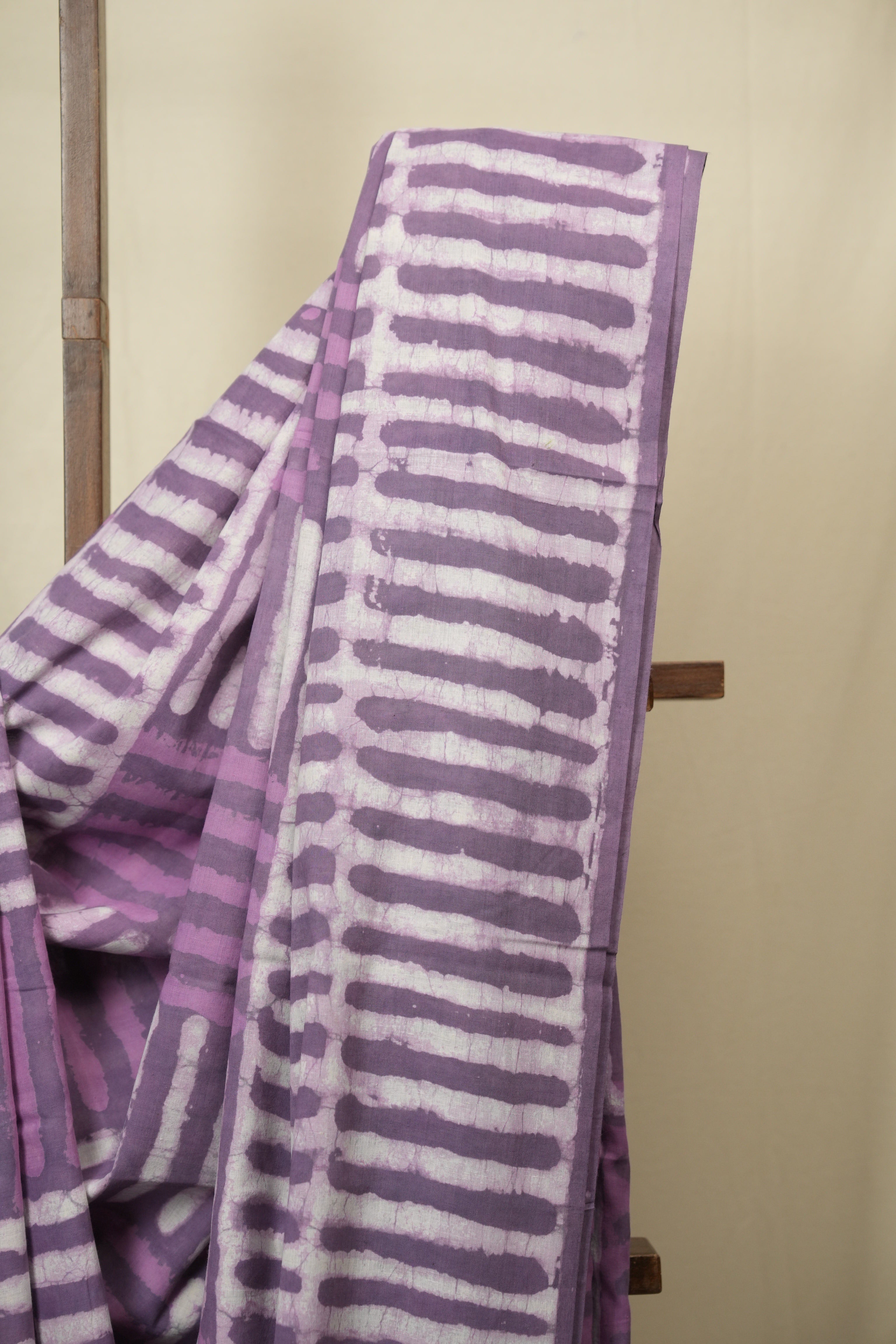 Lilac HBP Cotton Saree - SRLCS3428