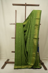 Green Cotton Paithani Saree - SRGCPS833