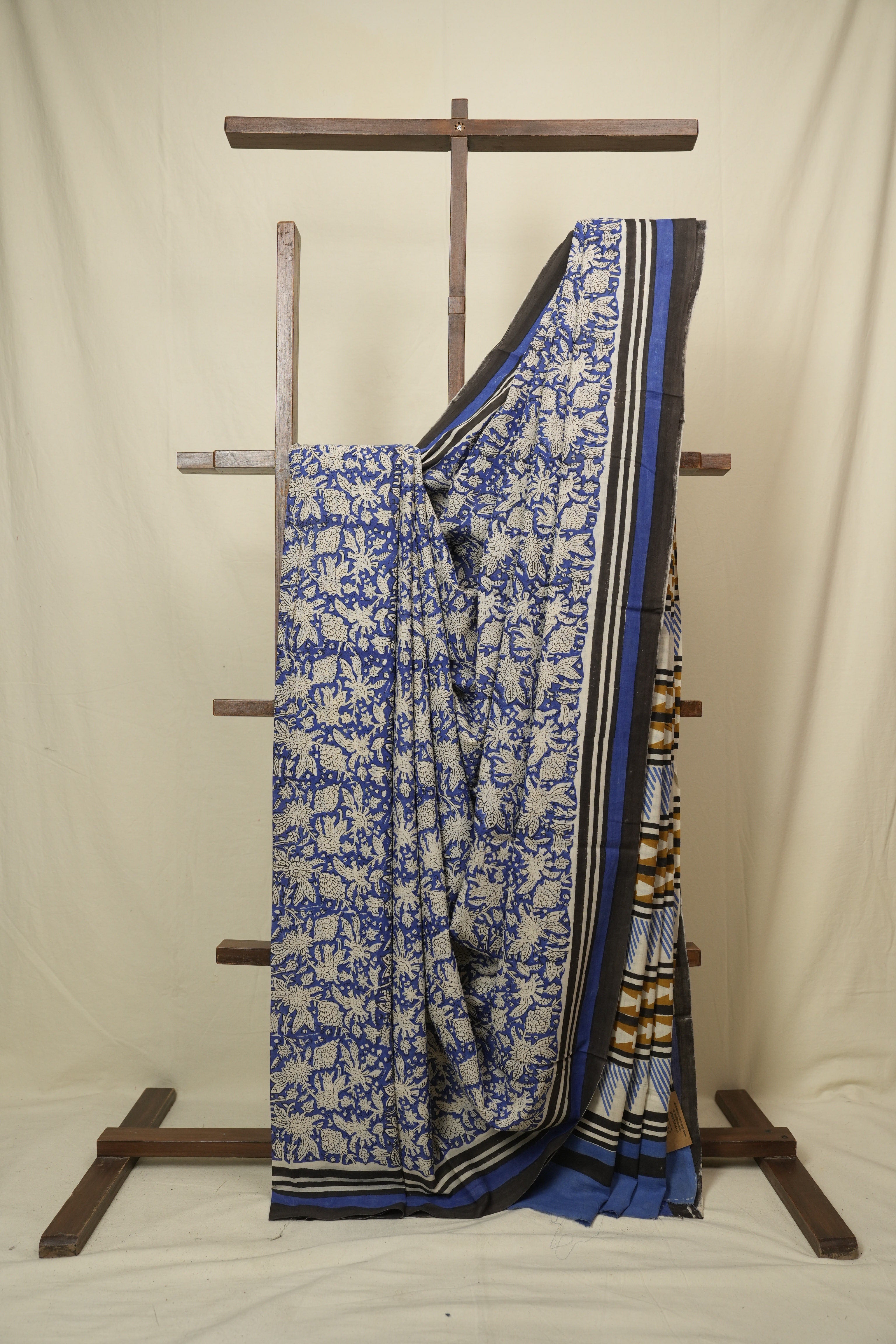 Blue HBP Cotton Saree - SRBCS3427