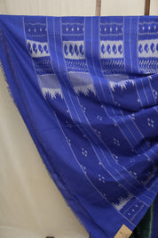 Green Blue Pochampalli Cotton Ikat Saree - SRGBPCIS546