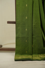 Green Cotton Paithani Saree - SRGCPS833