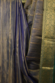 Two Tone Blue Chanderi Silk Saree - SRTTBCSS484