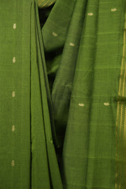 Green Cotton Paithani Saree - SRGCPS833