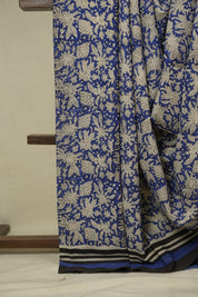Blue HBP Cotton Saree - SRBCS3427