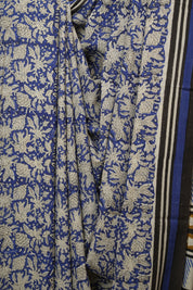 Blue HBP Cotton Saree - SRBCS3427