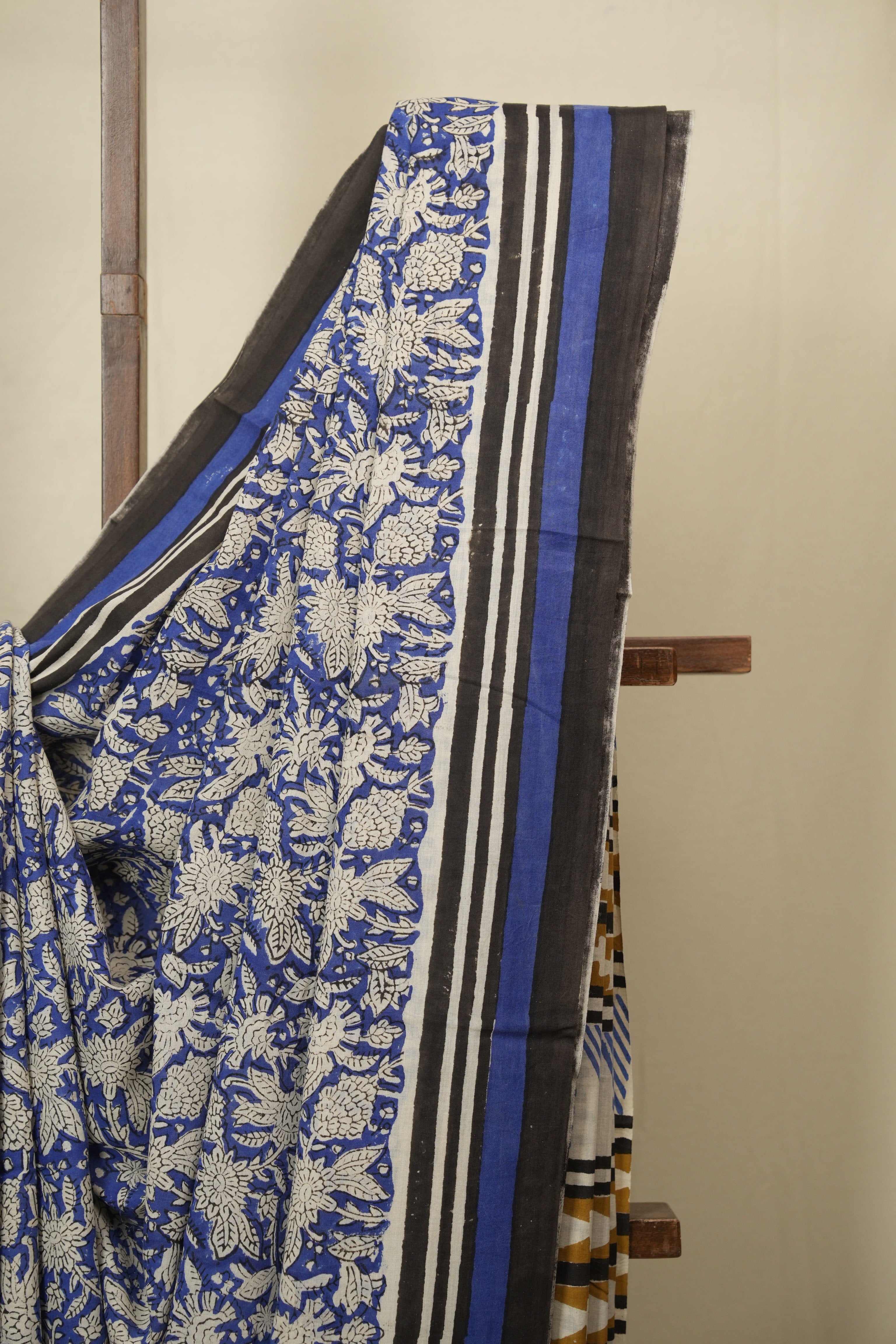 Blue HBP Cotton Saree - SRBCS3427