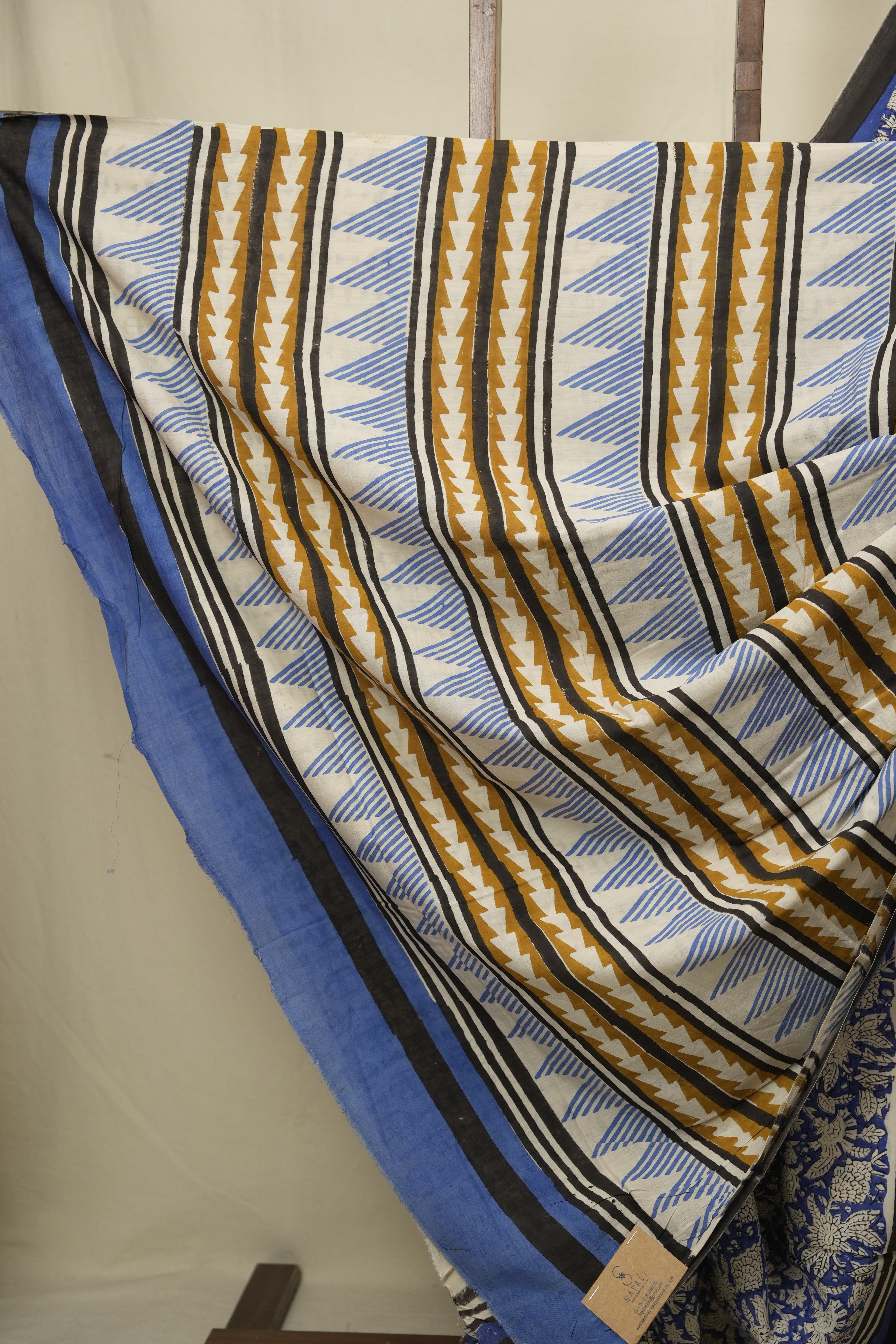Blue HBP Cotton Saree - SRBCS3427