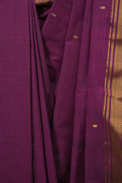 Magenta Cotton Paithani Saree - SRMCPS832