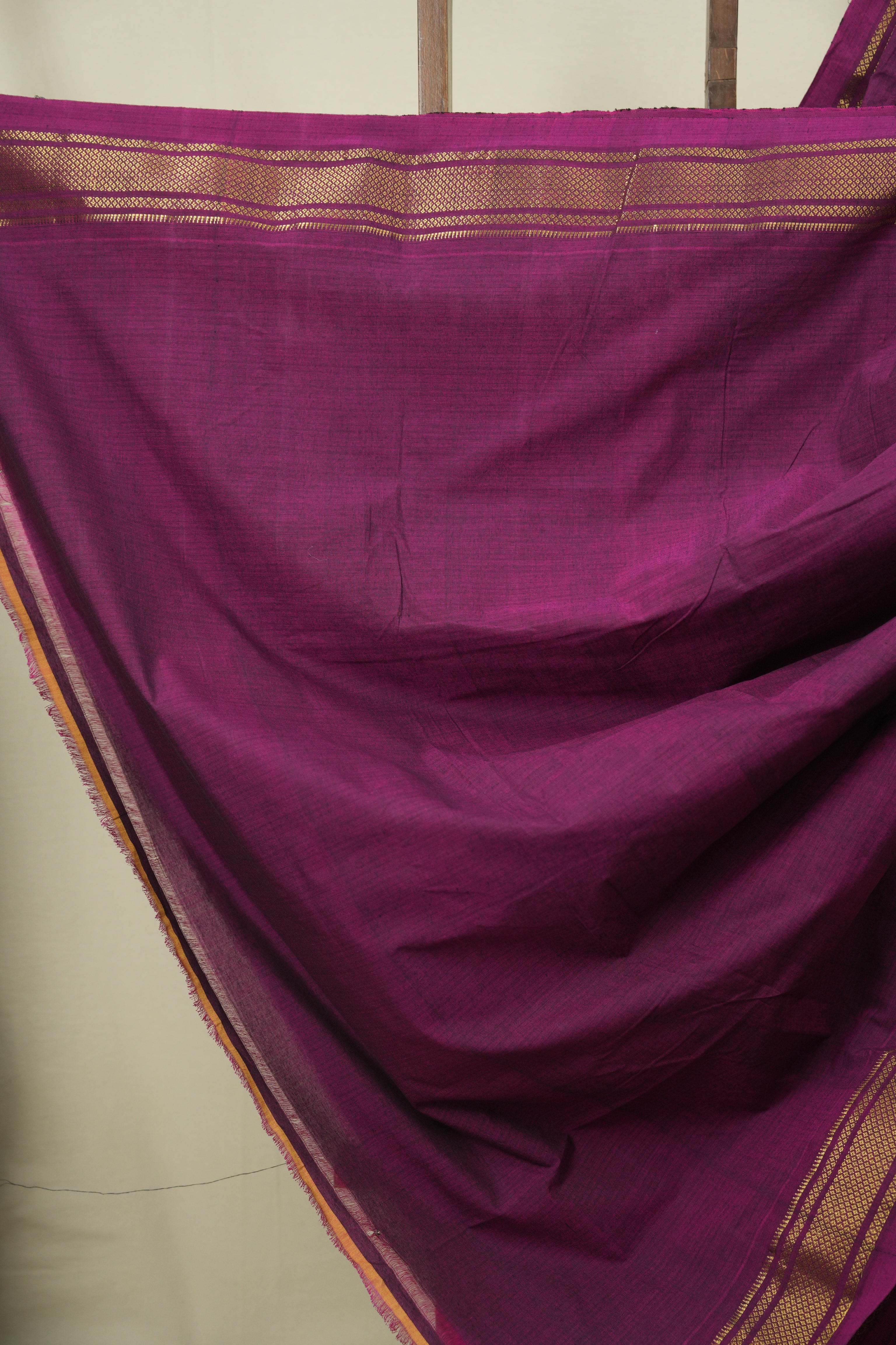 Magenta Cotton Paithani Saree - SRMCPS832