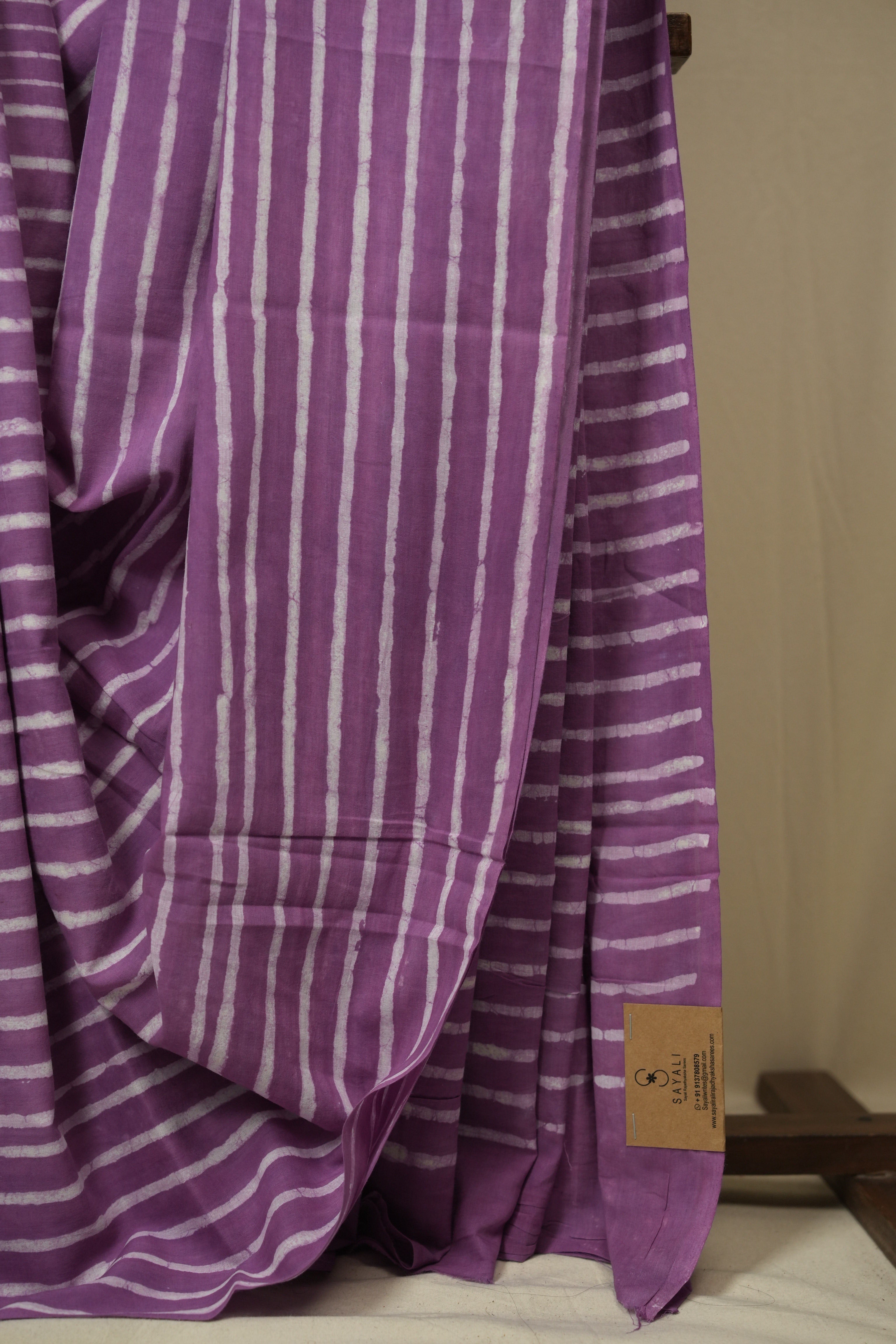 Lilac HBP Cotton Saree - SRLCS3425