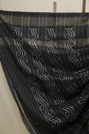 Grey Pochampalli Cotton Ikat Saree - SRGPCIS542