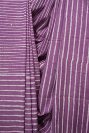 Lilac HBP Cotton Saree - SRLCS3425
