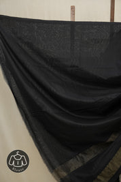 Grey Pochampalli Cotton Ikat Saree - SRGPCIS542