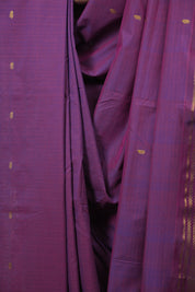 Purple Cotton Paithani Saree - SRPCPS831