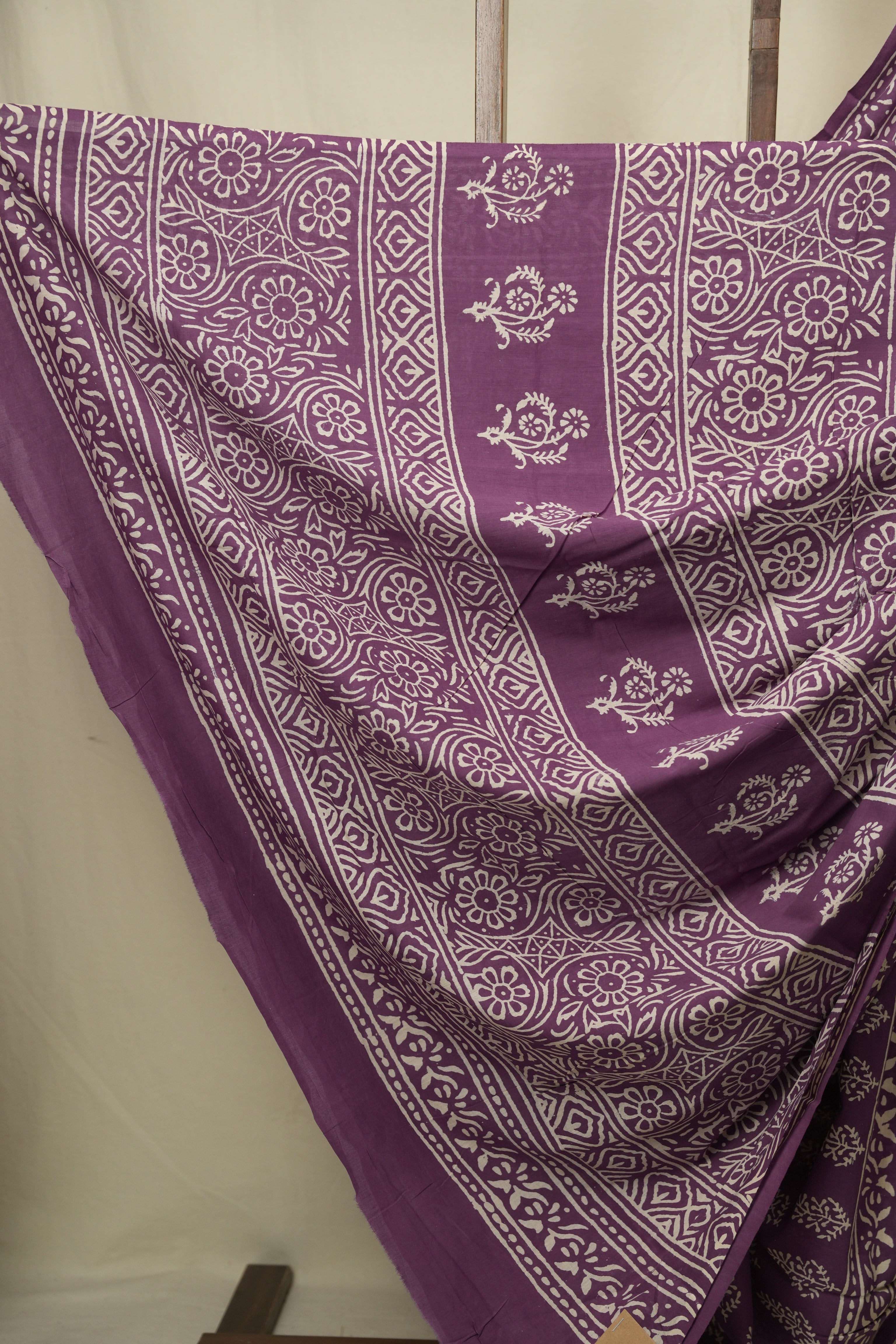Purple HBP Cotton Saree - SRPCS3424
