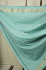 Sea Blue Cotton Paithani Saree - SRSBCPS826