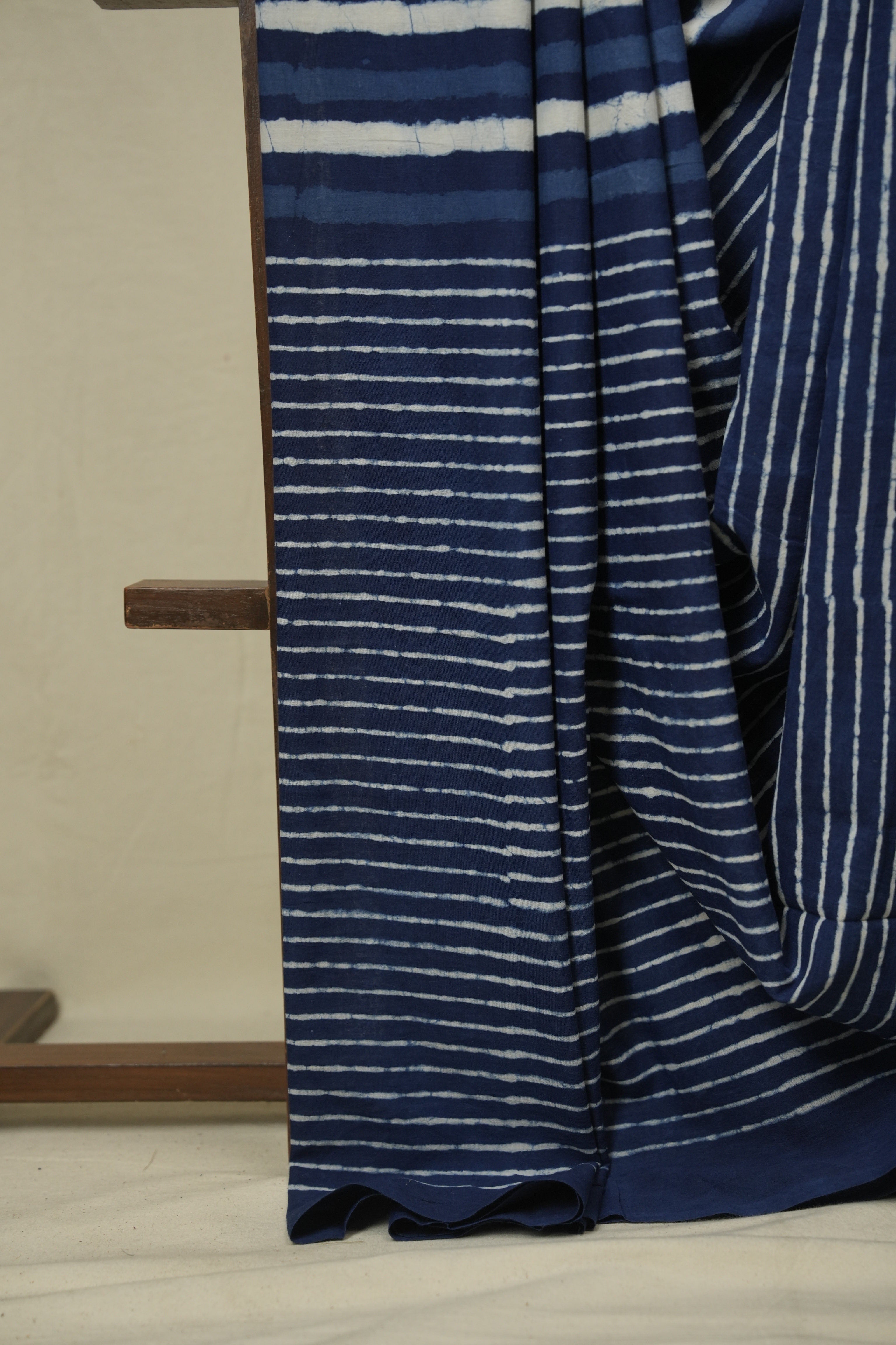 Indigo HBP Cotton Saree - SRICS3423