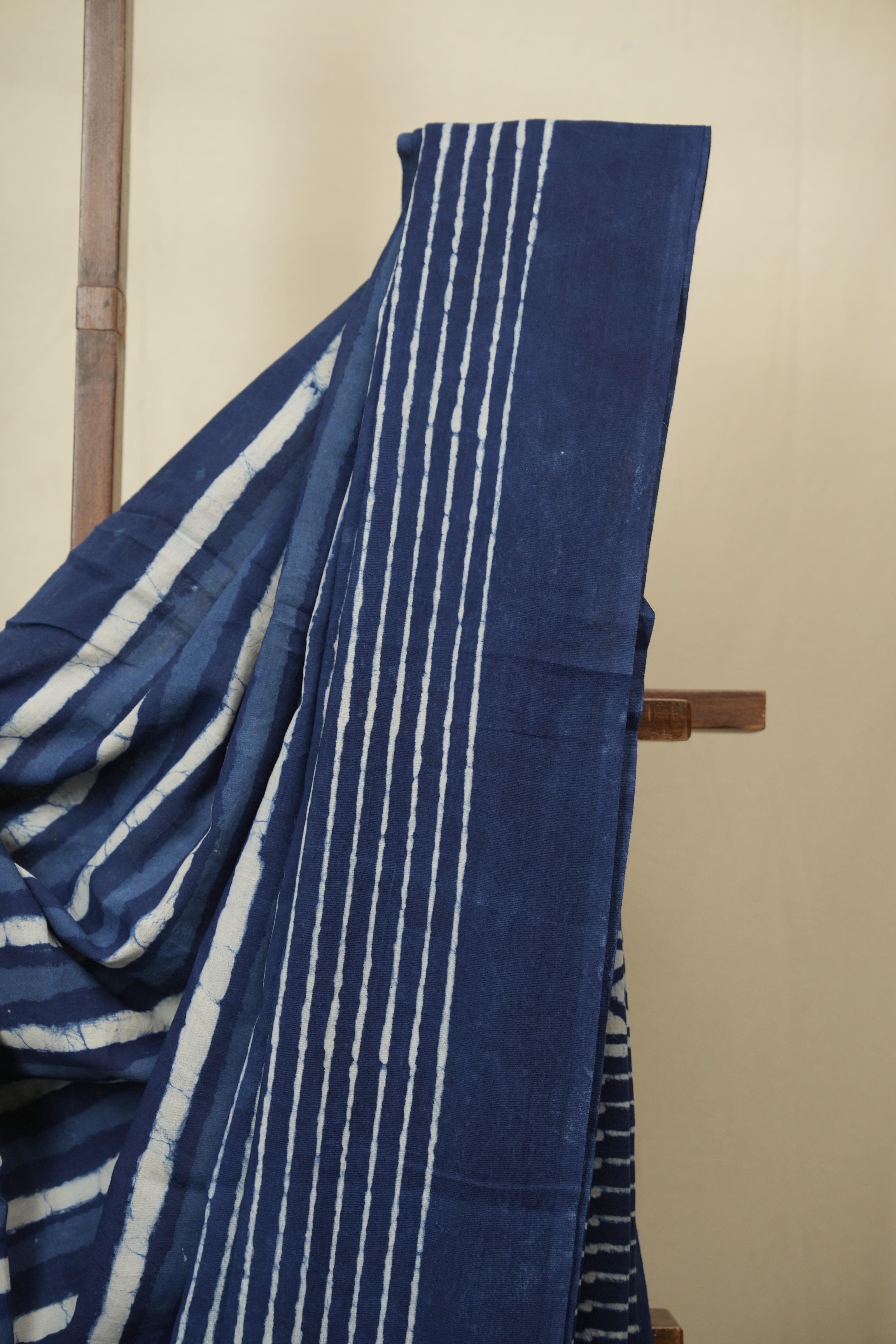 Indigo HBP Cotton Saree - SRICS3423