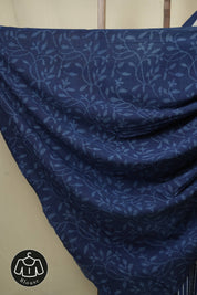 Indigo HBP Cotton Saree - SRICS3423