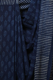 Navy Blue HBP Cotton Saree - SRNBCS3393